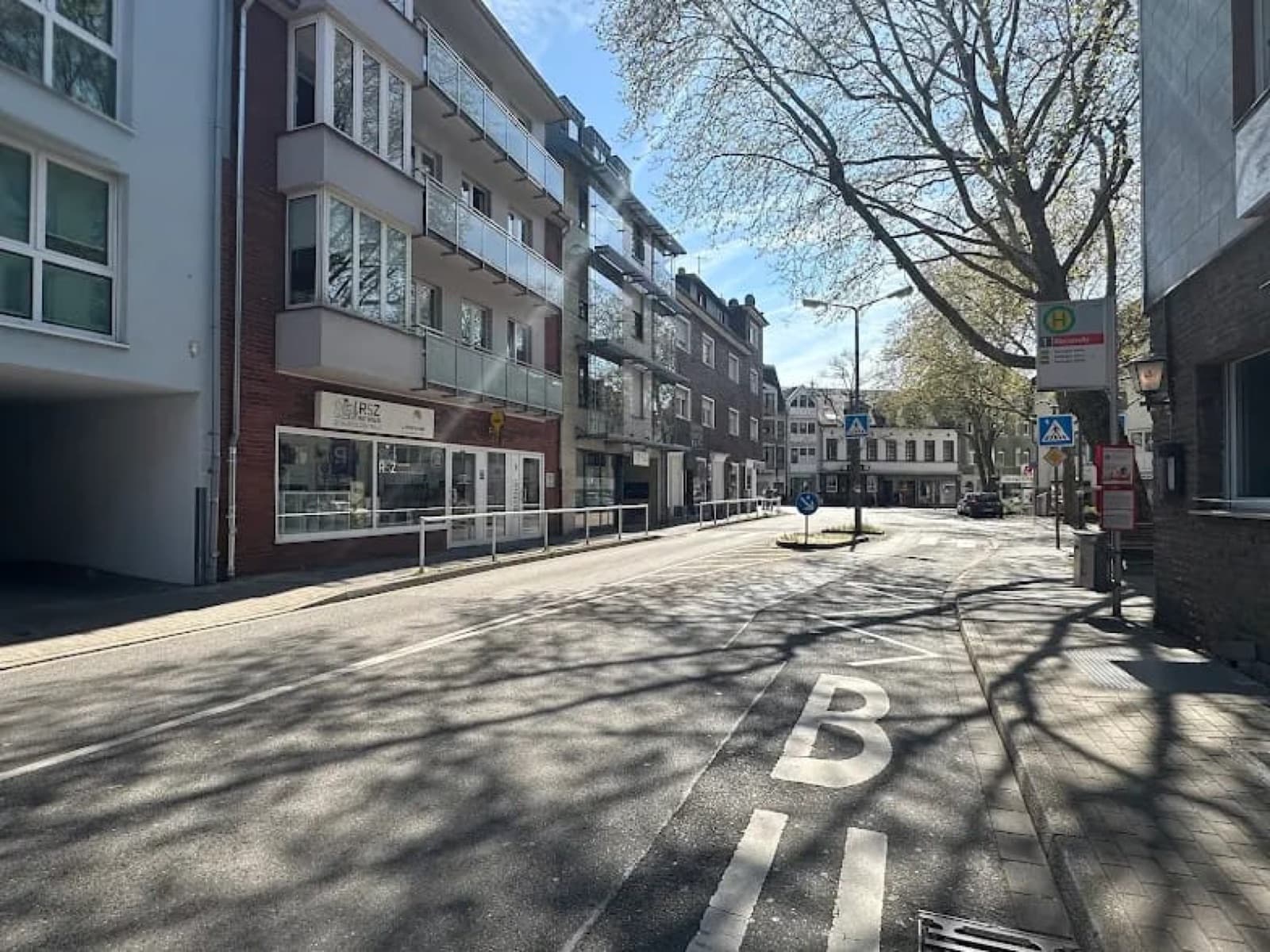 Standort der Teppichwäscherei R.T. in der Mülheimer Straße Ratingen
