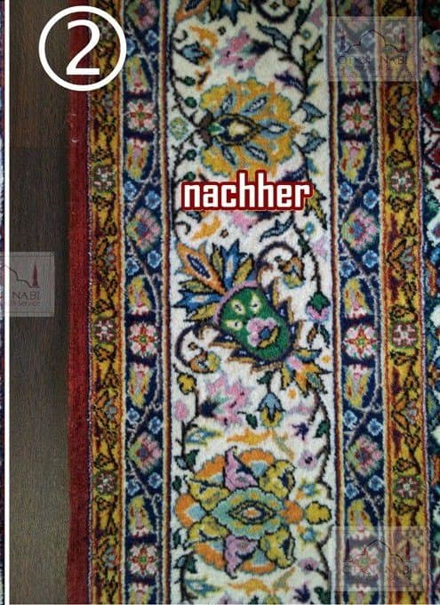Der Teppich nach professionellem Nachknüpfen